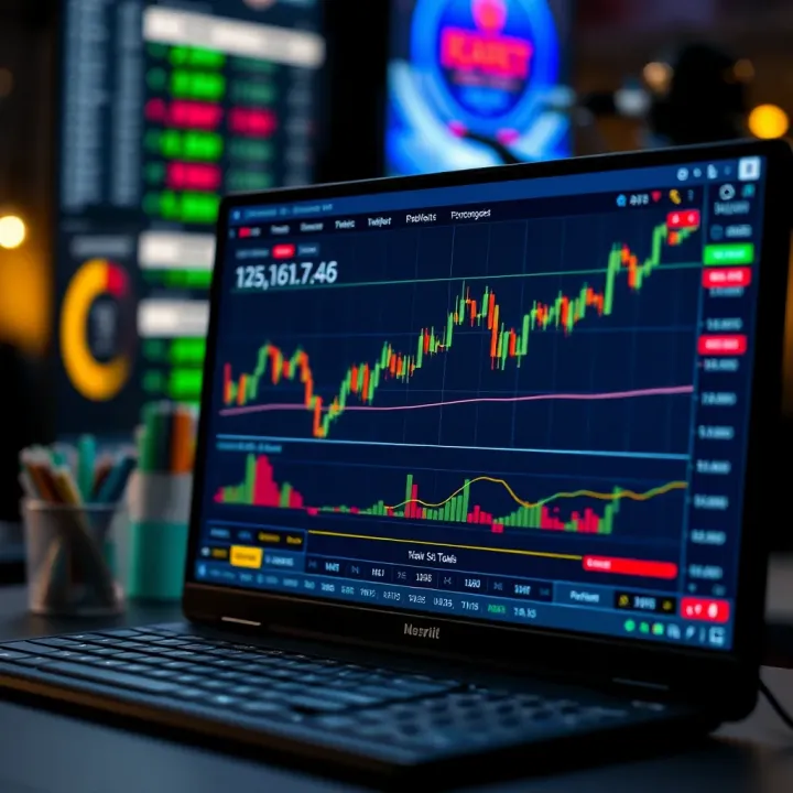 Illustration of a secure forex trading platform interface highlighting key features and risk management tools