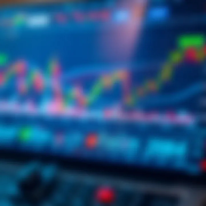 Graphical representation of forex trading charts and currency pairs relevant to South African market