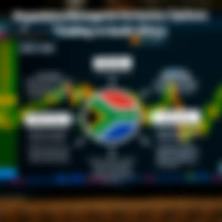 Regulatory and Risk Considerations for Binary Options Trading in South Africa Graphic showing key regulatory elements and risk factors for binary options trading in South Africa