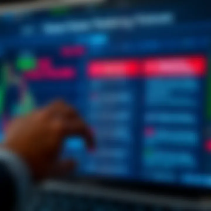 Graph showing forex trading platform features like regulation, fees, and usability
