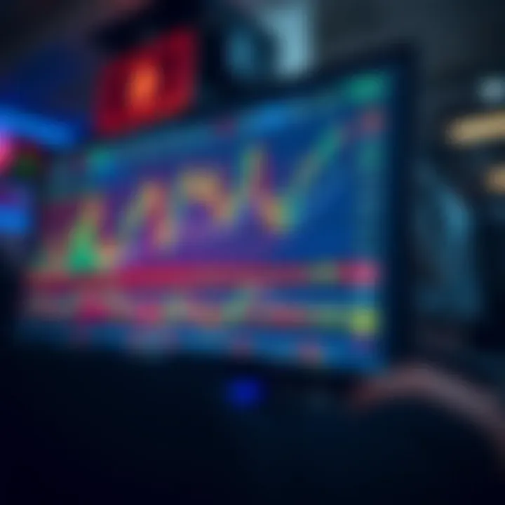Forex Trading Platform Overview for South African Traders A computer screen displaying a forex trading platform with charts and currency pairs relevant to South African market