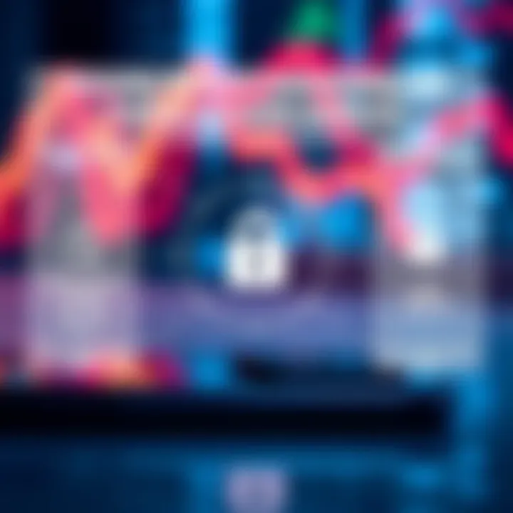 Graphic highlighting security features and data protection measures for safe trading on mobile platforms