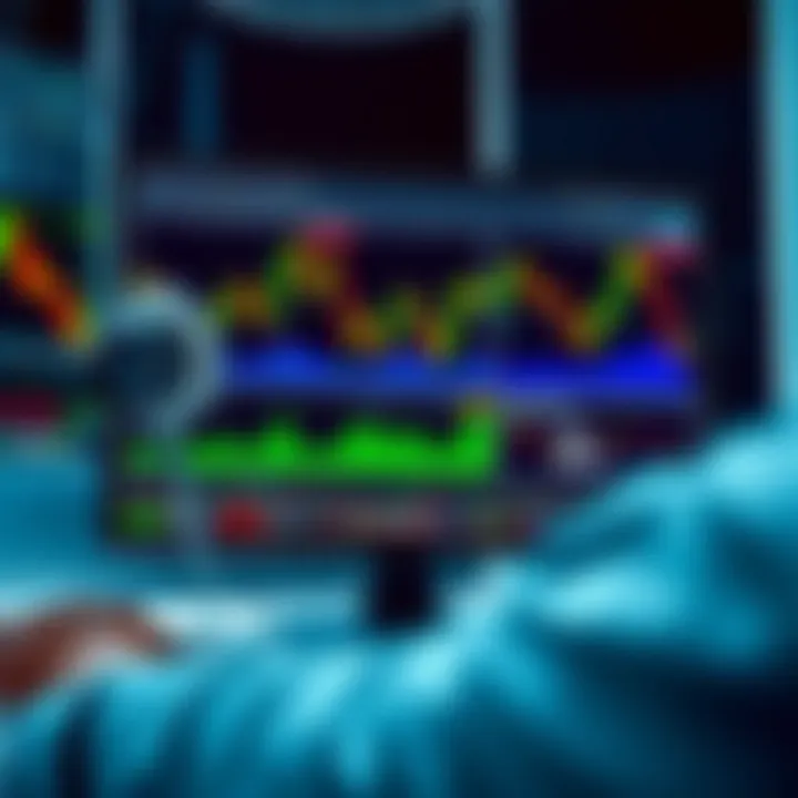 Overview of various forex trading platform features displayed on a computer screen with charts and trading tools