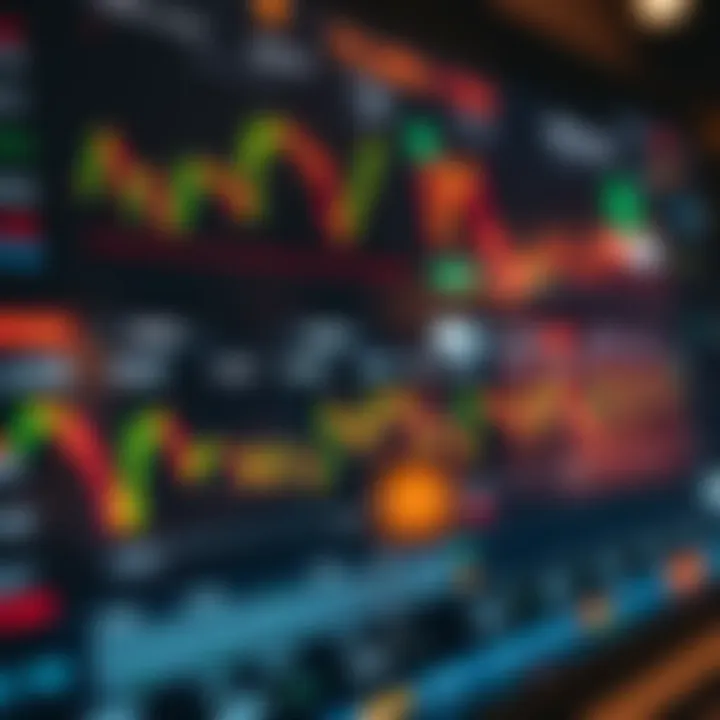 Dashboard of a forex trading app displaying currency pairs and real-time exchange rates