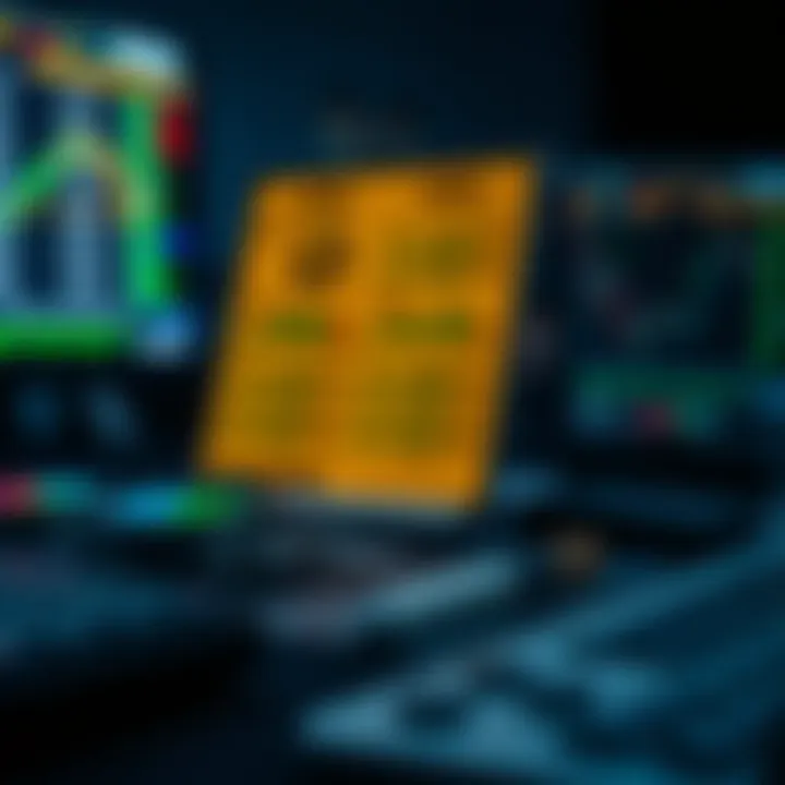 Illustration of risk management strategies and trading tools for forex traders