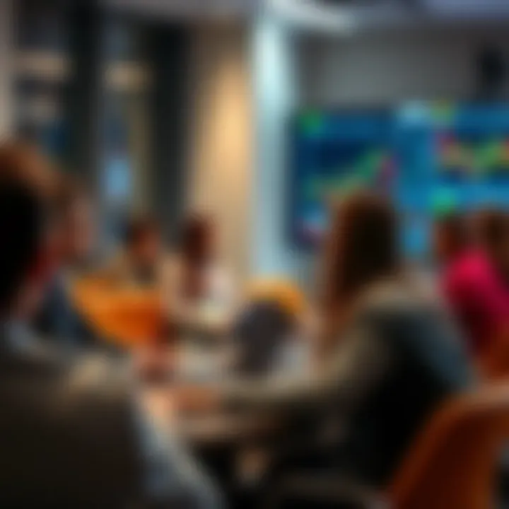 Classroom setting with focused students learning forex trading strategies in Johannesburg