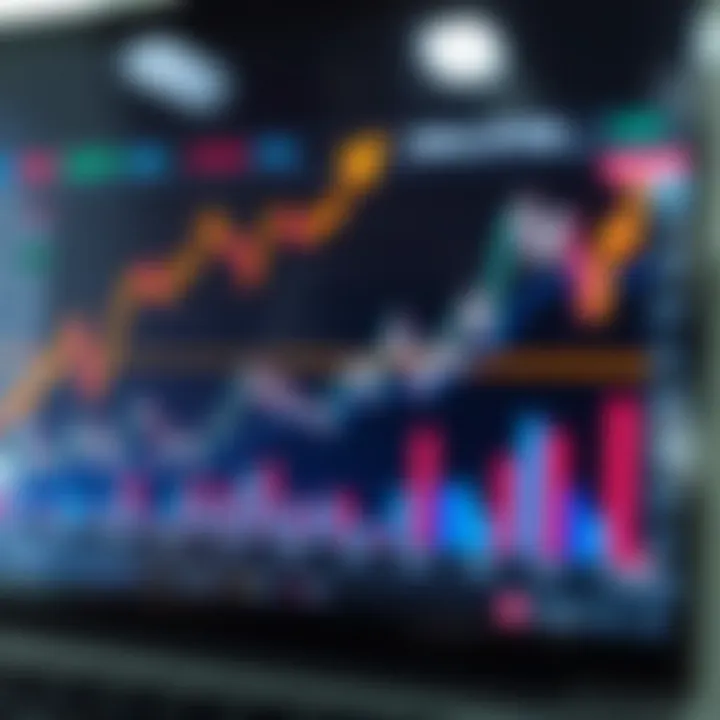 Graph showing rising financial risks and losses in binary options trading
