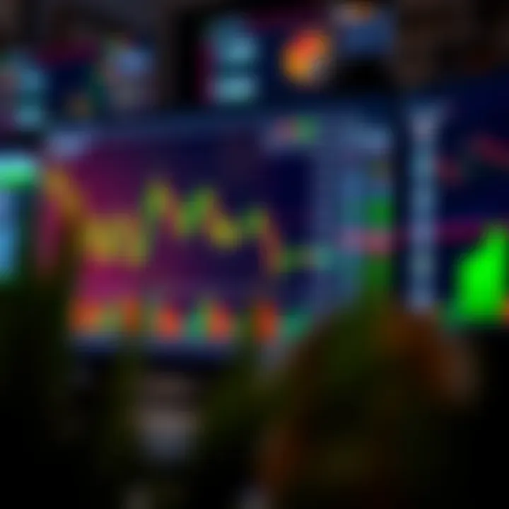 Computer screen displaying forex trading charts and video tutorial interface