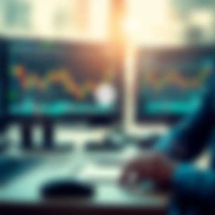 Graphical representation of key features and benefits of using a forex trading simulator for skill improvement