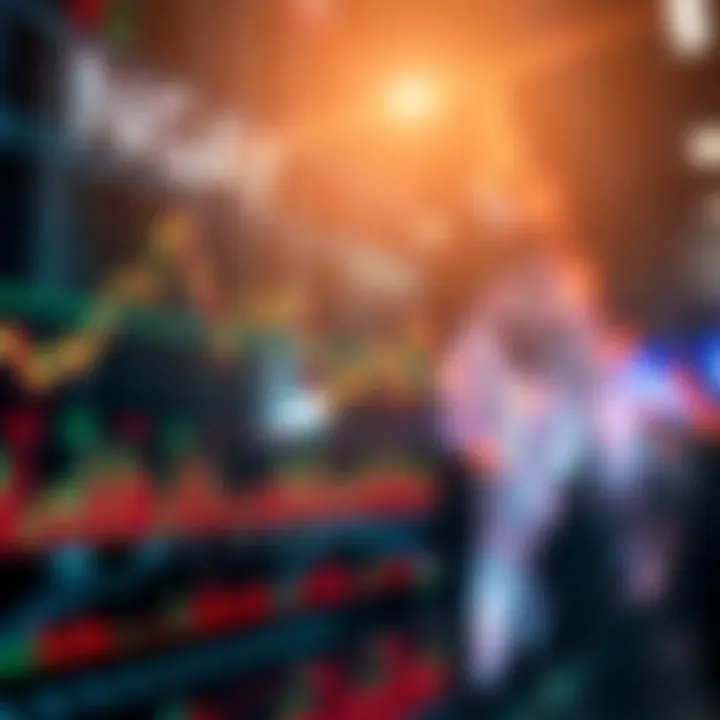 Abstract representation of global currency exchange with digital financial data overlay