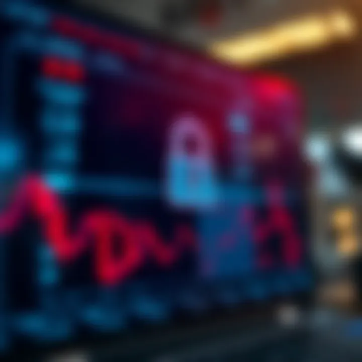 Security Features in Forex Trading Software for Safe Transactions Secure login screen with encryption symbols representing safety measures in online forex trading