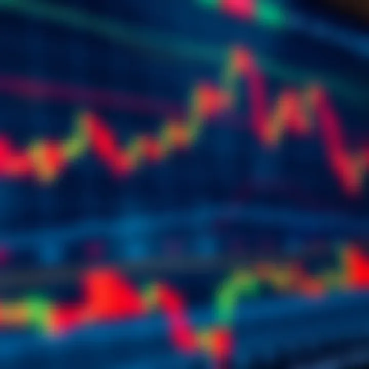 Illustration of South African forex trading charts and currency symbols