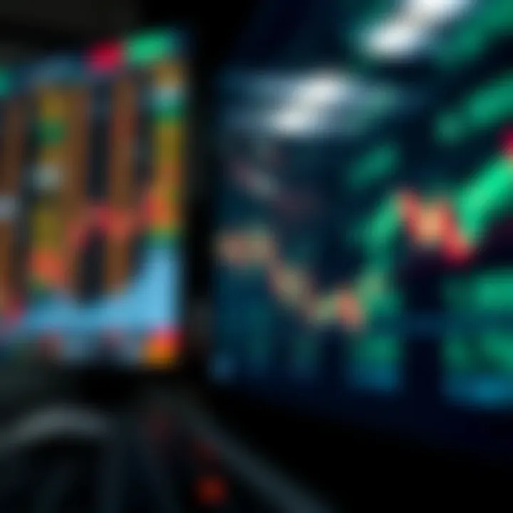 Illustration of currency exchange rates on a digital screen