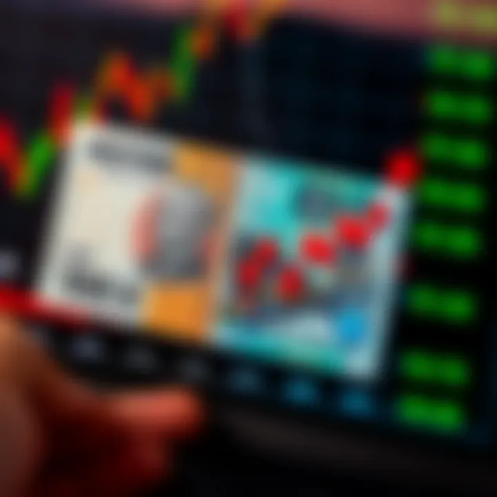 Graph showing currency exchange trends with South African Rand