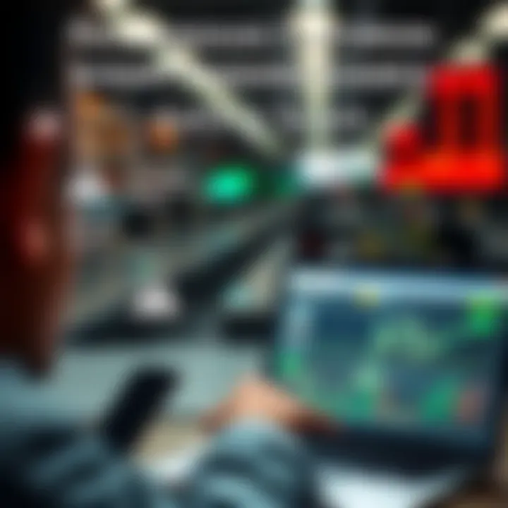 Visual cues highlighting common tactics used in binary trading scams with alert icons