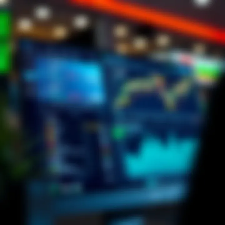 User interface of a free forex trading software showing tools and analytics