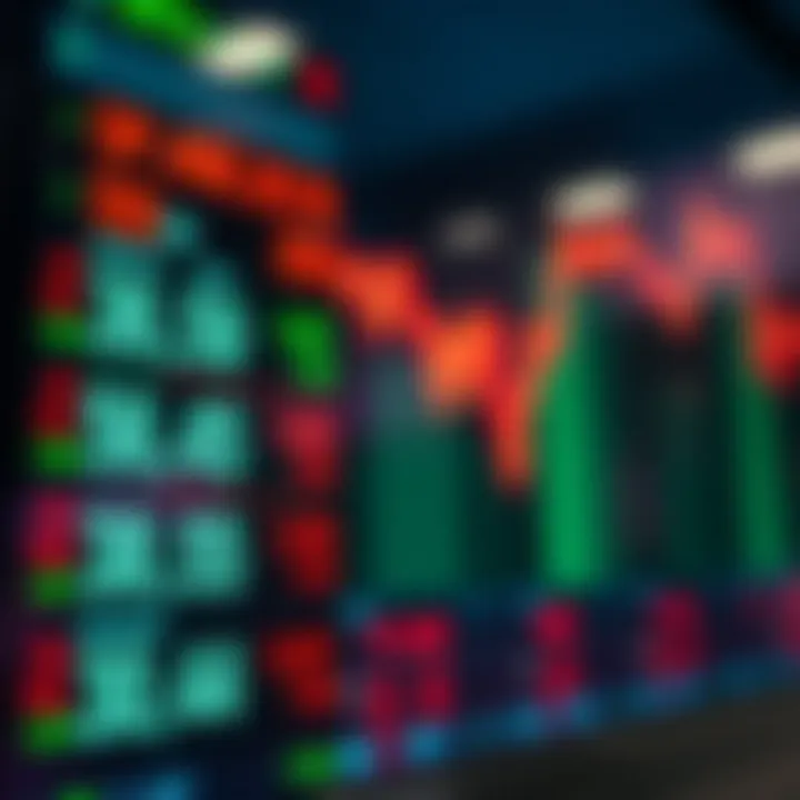 Currency exchange rates displayed on a digital screen representing forex market activity in South Africa