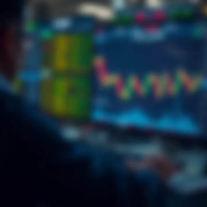 Conceptual illustration of currency exchange with South African Rand symbols and practice trading environment