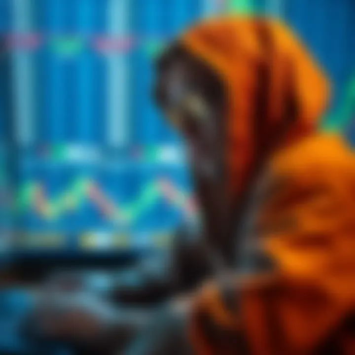 Illustration depicting common tactics used in fraudulent forex trading schemes in South Africa