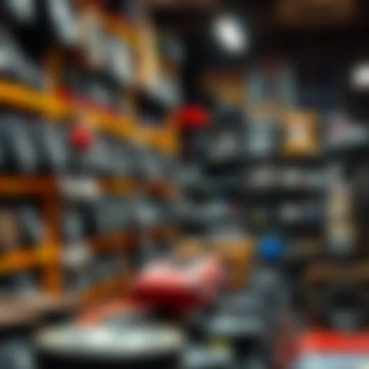 Car spare parts neatly arranged on shelves inside an auto parts store in Isipingo