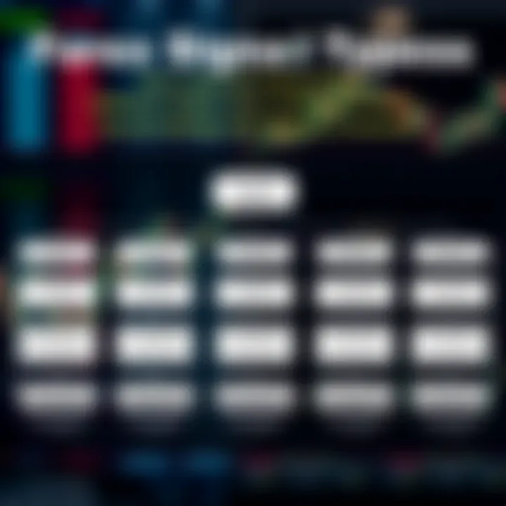 Flowchart illustrating different types of forex signals and their role in decision making