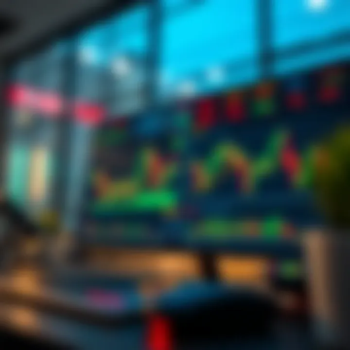 Dashboard showing live binary options signals with graphical indicators and market trends