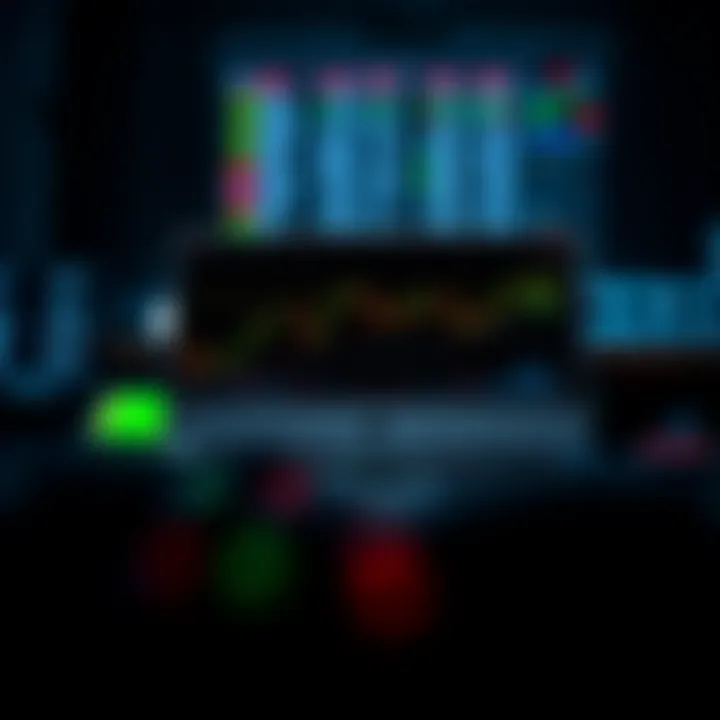 Graph showing live binary signals tracking market trends for trading decisions