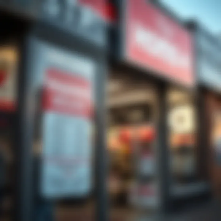 Exterior of a game store in South Africa showing its opening hours on the door during daytime