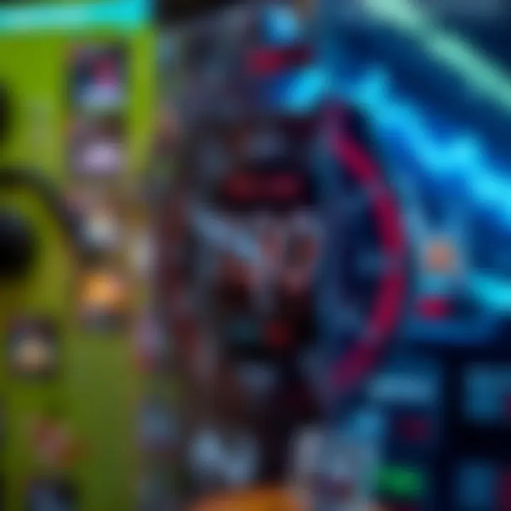 Clock displaying trading hours with digital game icons around it