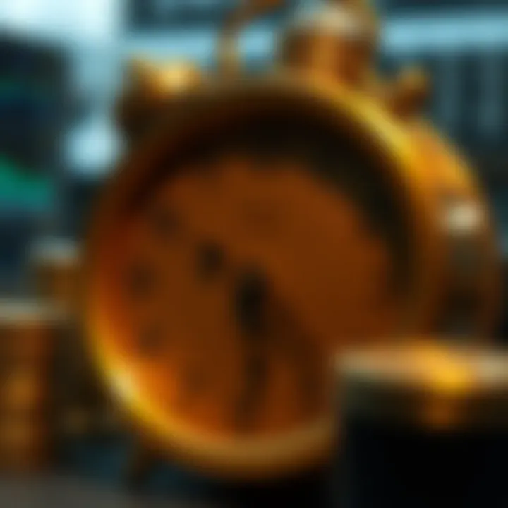 Clock displaying different time zones relevant to South African gold trading schedules