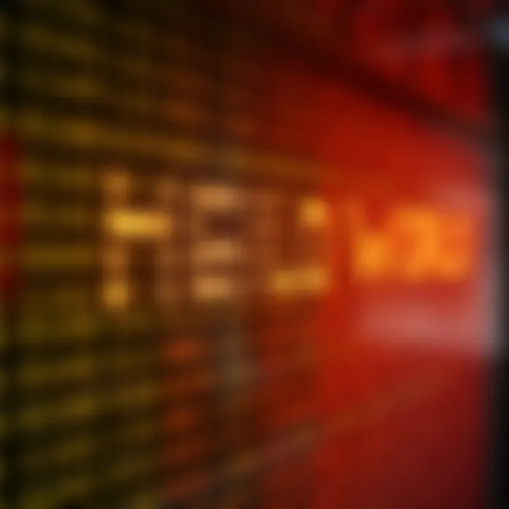 Visual representation of the phrase Hello World expressed as a sequence of binary digits