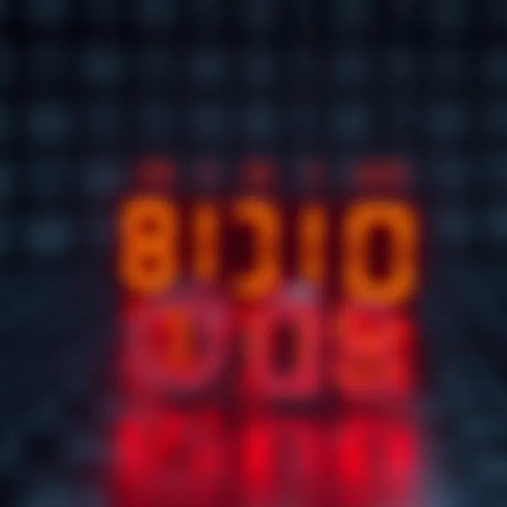 Diagram illustrating the structure of binary digits representing a numeric value