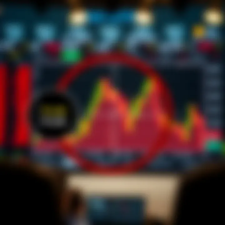 Diagram showing leverage effect on forex trading positions with magnified profit and loss zones