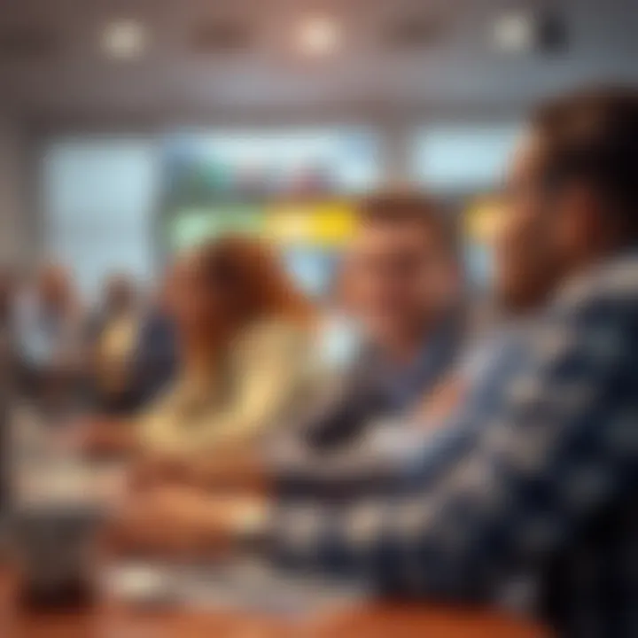 Conceptual graphic showing mentorship and community support in forex trading