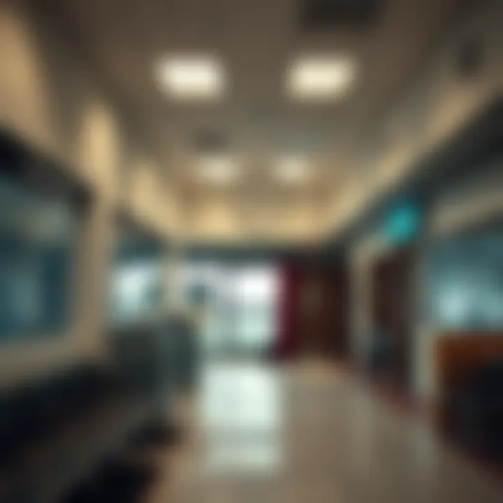 Interior of a public service area at Wynberg Home Affairs with service counters and waiting area