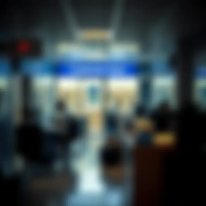 Customer service desk at Xavier Junction Licence Department with staff assisting vehicle licensing customers