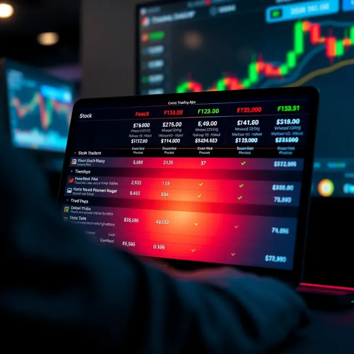 Comparison of Stock Trading Apps for South African Investors Comparison chart of different stock trading apps highlighting features and fees for South African investors