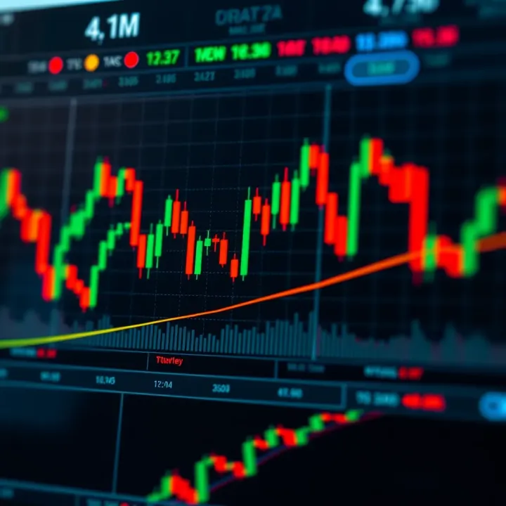 Graph combining hammer candlestick patterns with technical indicators for enhanced trading strategy