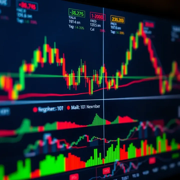 Key Price Action Patterns in Binary Trading Charts Chart showing various price action patterns on a trading screen