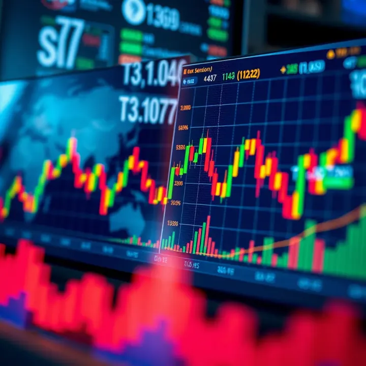 Forex Session Overlaps and Market Volatility Graph showing overlapping forex session times and their impact on market activity