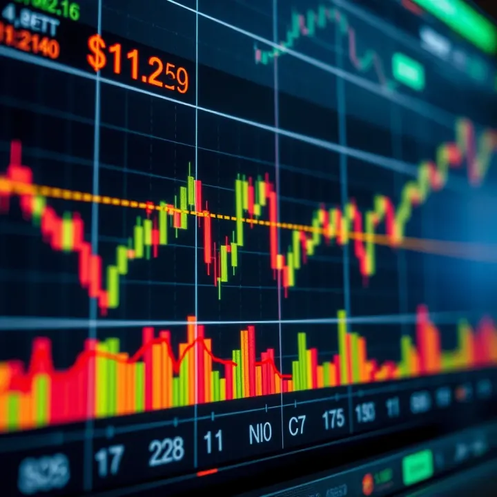 Currency Pair Fluctuation on Trading Platform Graph showing currency pair fluctuations on a digital trading platform