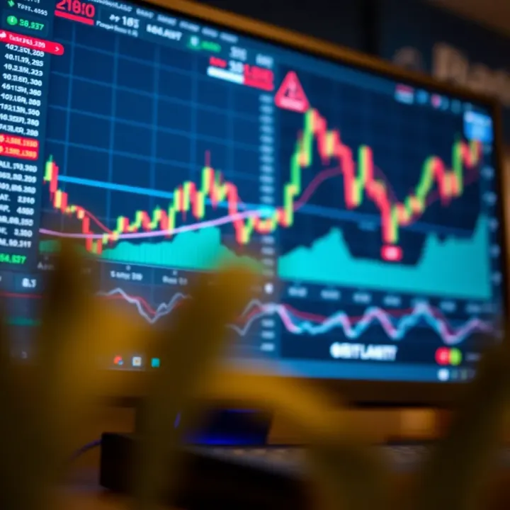 Overview of a Forex Trading Platform Interface Illustration of a computer screen displaying a forex trading platform with charts and indicators
