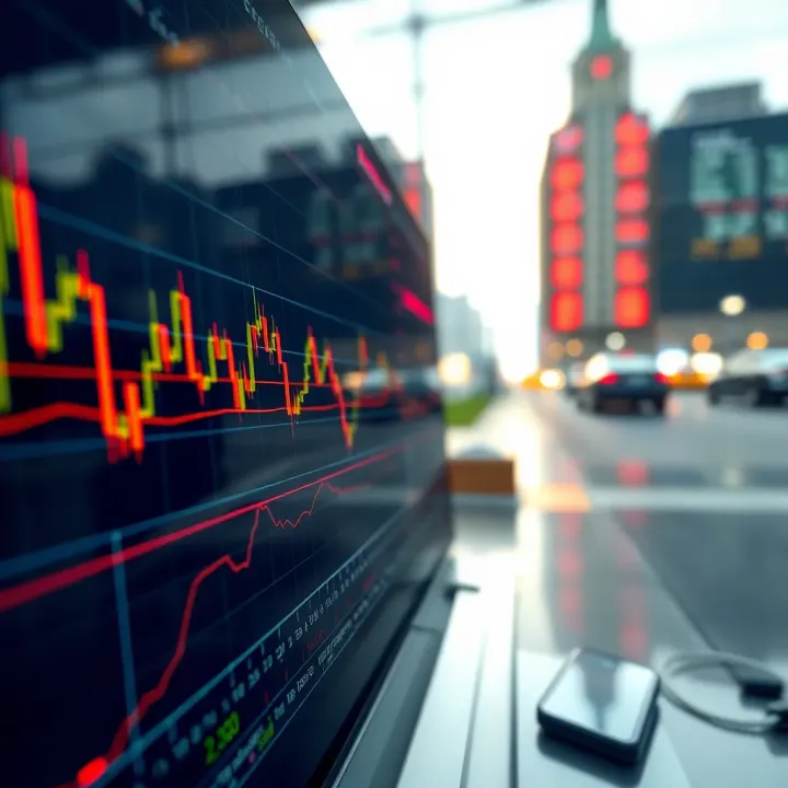 Currency Pair Trends and Market Events Overview Chart displaying currency pair trends with technical indicators and market events