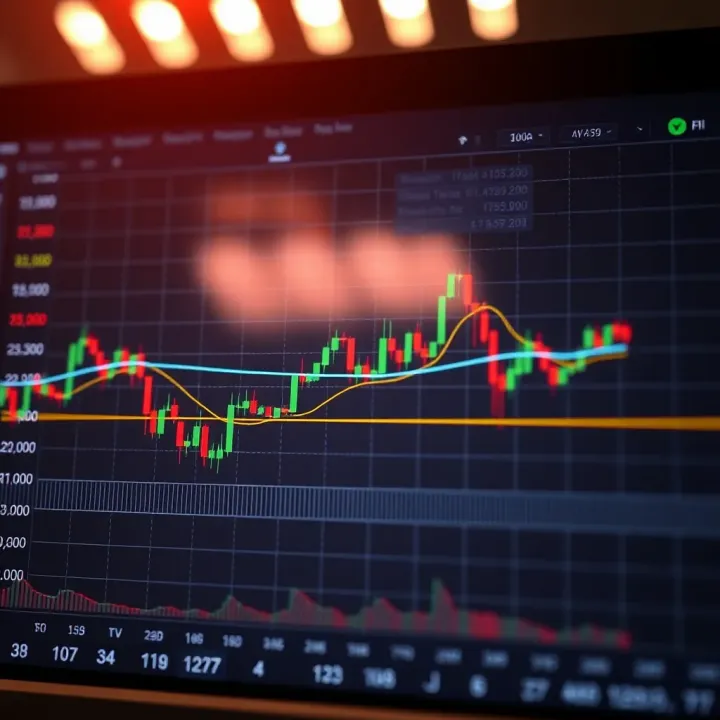 Trendlines and Key Levels for Binary Options Trading Line chart illustrating trendlines and support and resistance levels critical for binary options decision making