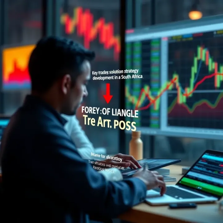 Diagram illustrating key benefits of forex trading forums in South Africa including strategy development and market trend updates