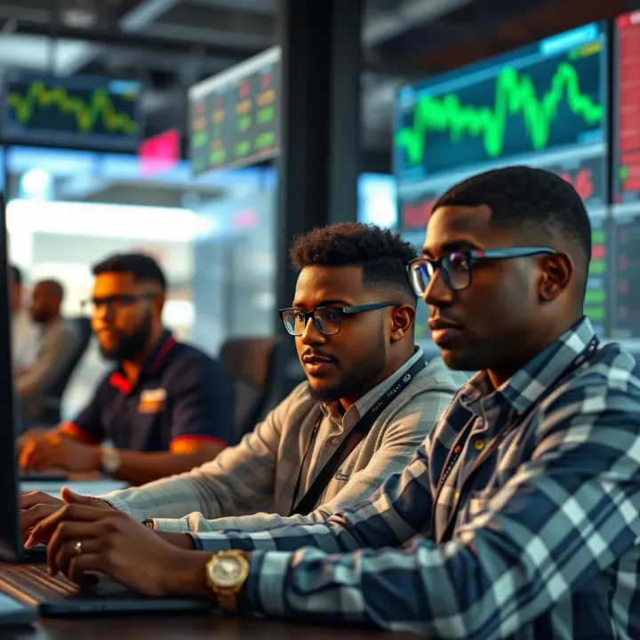South African forex traders engaging online with memes highlighting market trends and trading challenges