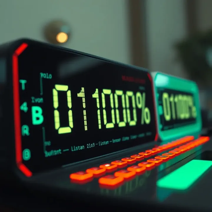Example of binary code applied in a digital device used in South African technology