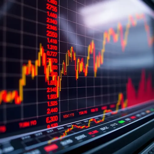Price Prediction in Binary Trading Graph showing price movement and binary option prediction of asset value rising or falling