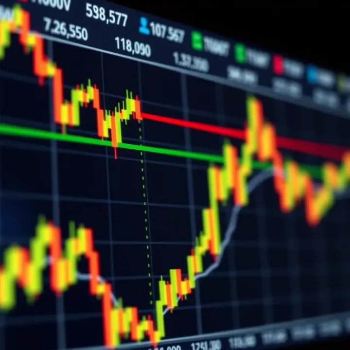 Chart illustrating common trading formations like head and shoulders and double tops in a financial graph