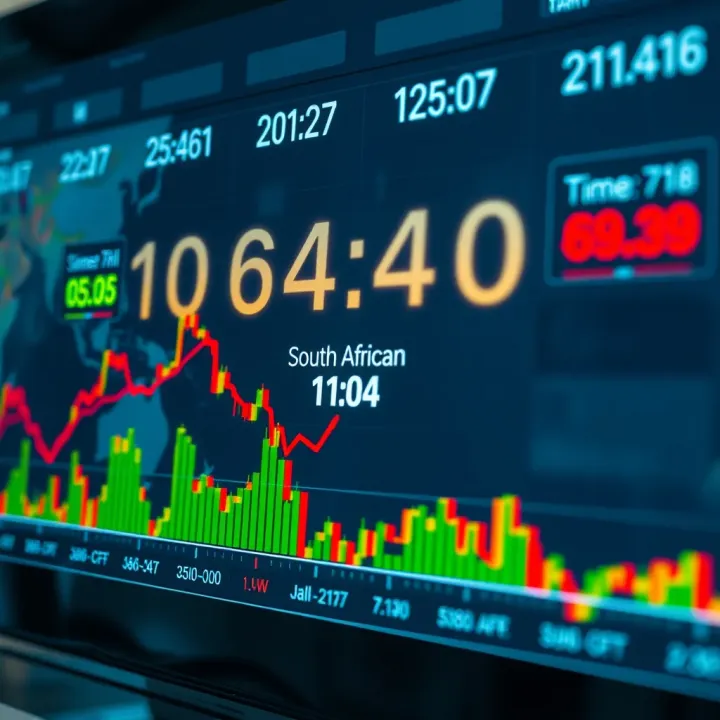 Chart displaying global forex trading sessions with South African time overlay